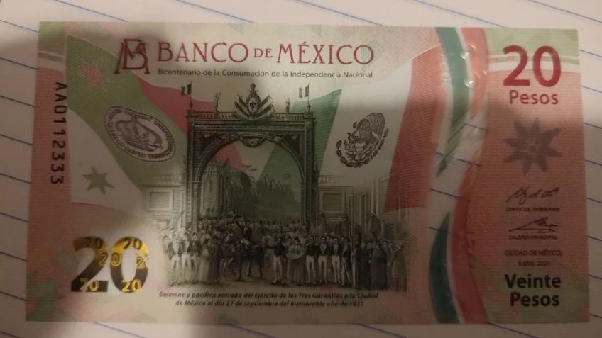 Este es el billete de 20 pesos que venden en ¡10 millones de pesos!