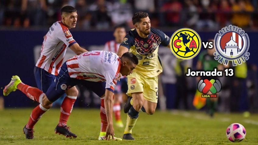Qué canal transmite Club América vs San Luis EN VIVO por TV: Jornada 13 Liga MX