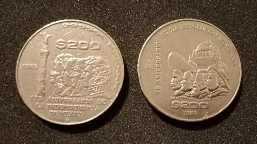 Este es el set de monedas de 200 pesos que se vende en 40 mil por un error de acuñación