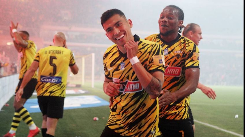 ¡Sigue la buena racha! Así fue el GOLAZO de Orbelín Pineda con el AEK Atenas (VIDEO)