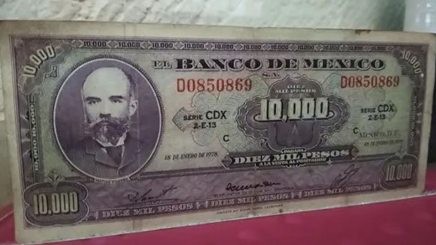 Matías Romero y su raro billete que vale 10 mil pesos ¿Qué características tiene?