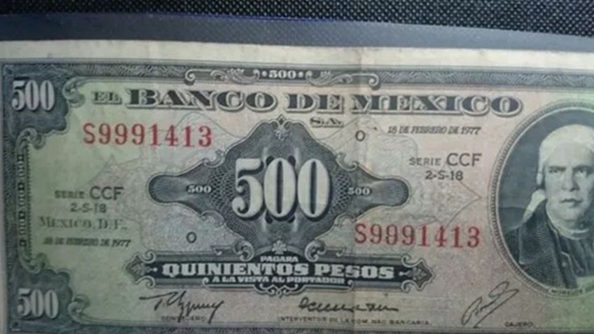 Morelos y su billete de 500 pesos hecho en EUA por el que ofrecen más de 25 mil (FOTOS)