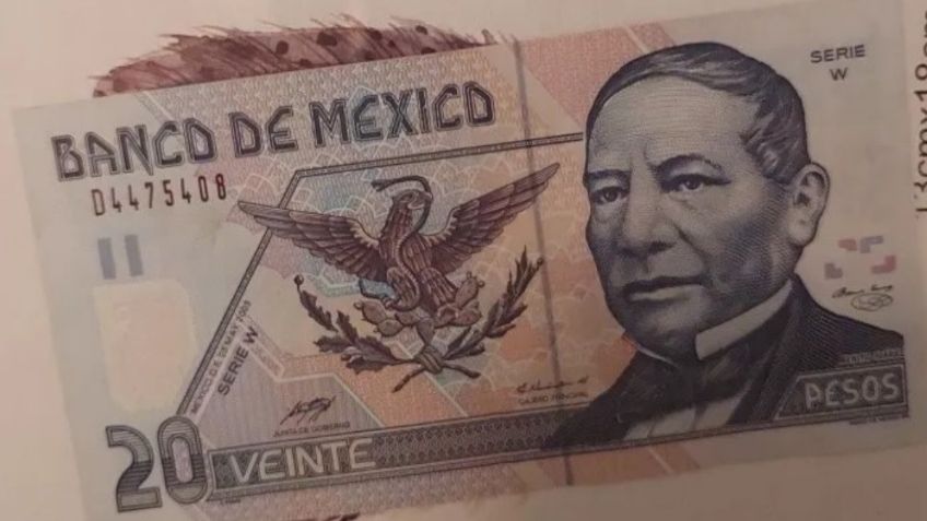 ¿Cuál es el raro billete de 20 pesos por el que pagan hasta 80 mil?