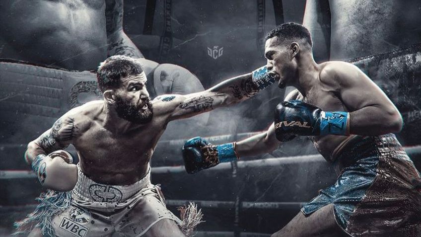 Así fue la primera pelea entre David Benavidez contra Caleb Plant, pero abajo del ring