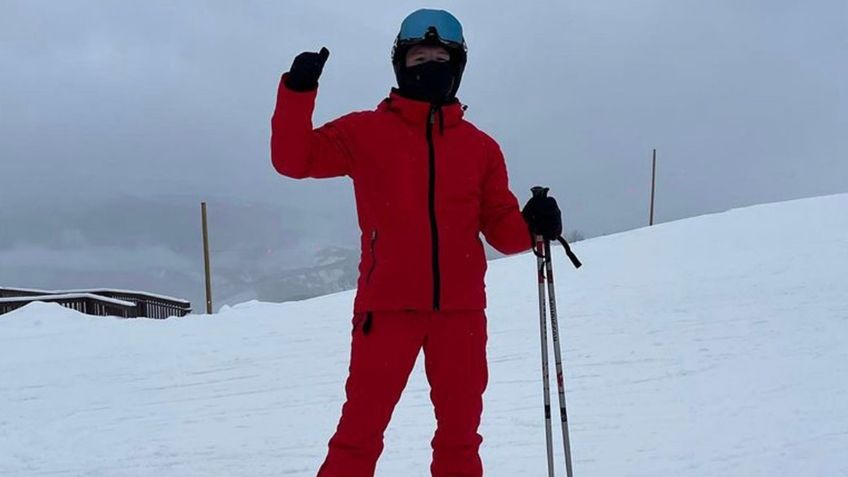 Canelo Álvarez sufre CAÍDA esquiando | VIDEO