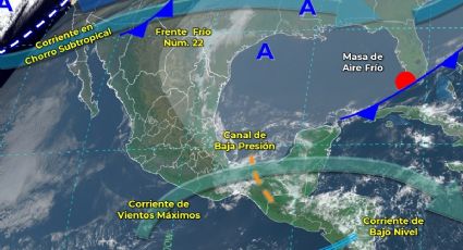 Frente frío 22: ¿a dónde se extiende con la vaguada polar?