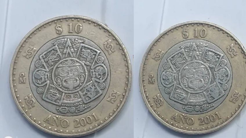 Así puedes reconocer la moneda de 10 pesos por la que piden más de 40 mil en internet