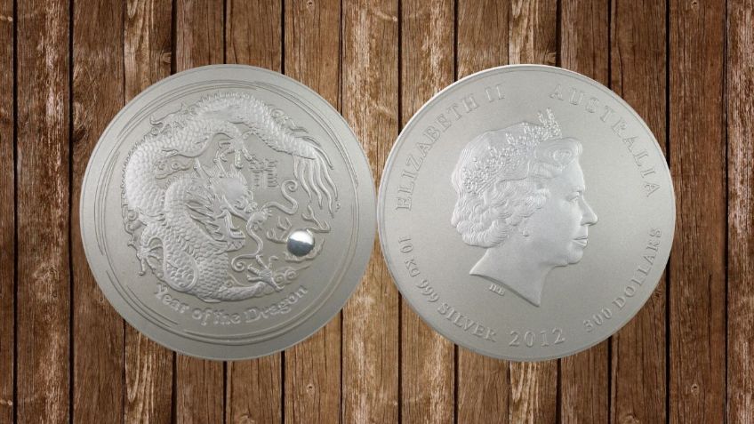 Onza de PLATA con un dragón se vende por más de 250 mil pesos | Características