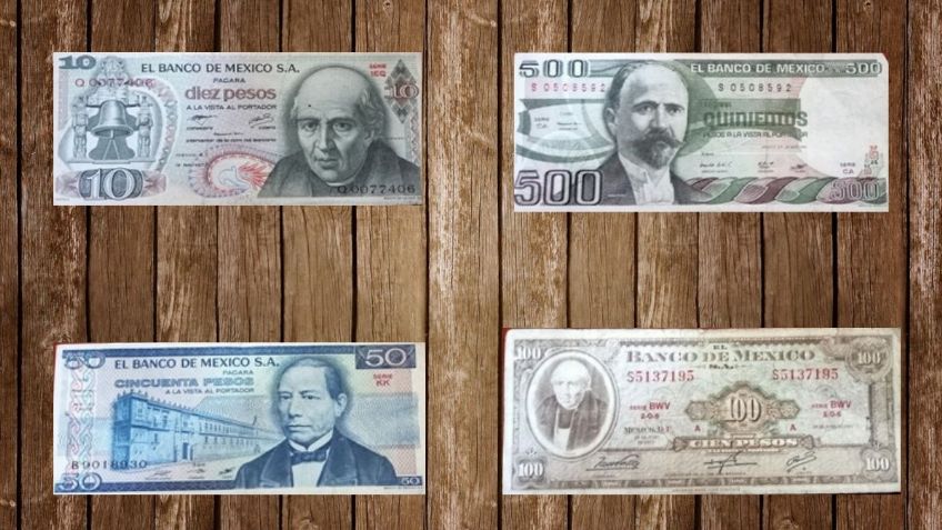 Colección de 7 BILLETES se ofrece en internet por 1 millón de pesos | Características
