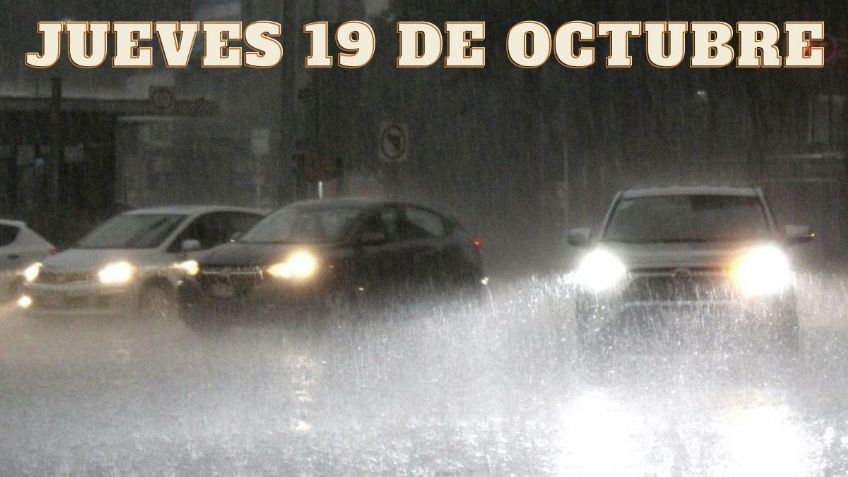 Huracán Norma dejará LLUVIAS FUERTES en estos 9 estados hoy jueves 19 de octubre