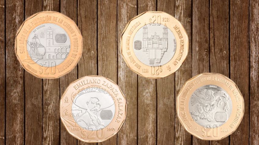 Colección de 5 MONEDAS conmemorativas se vende en 350 mil pesos | Características