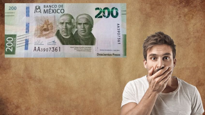 Las 2 CARACTERÍSTICAS por las que piden 450 mil pesos por este billete de 200 pesos