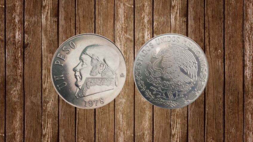 Moneda de 1 peso con imagen de Morelos y un supuesto ERROR se ofrece por 50 mil pesos