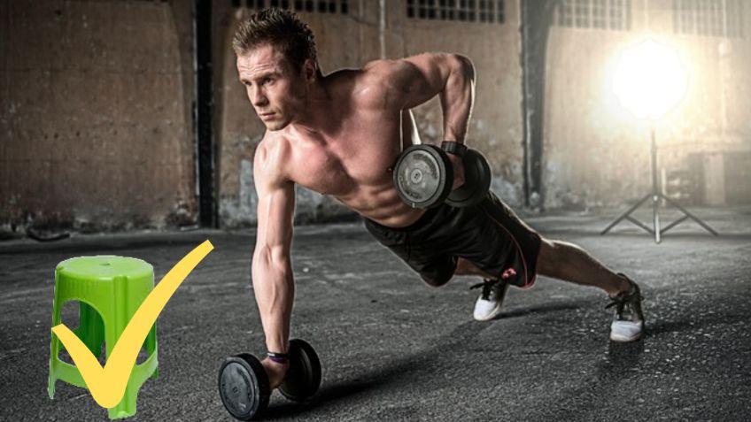 ¿Cómo eliminar la barriga rápidamente después de los 55 años? Ejercicio con un banco