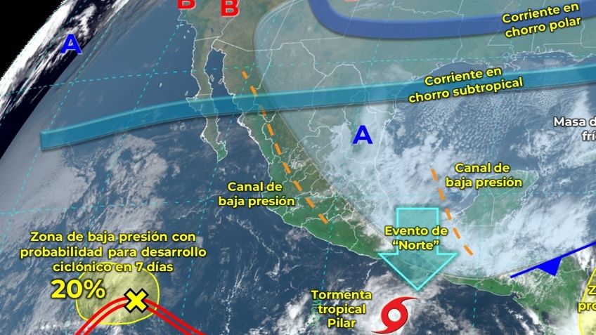 Tormenta Tropical Pilar causará lluvias en estos estados, sigue su ruta EN VIVO