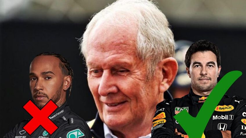 Helmut Marko desprecia a Lewis Hamilton y ahora se rinde ante Checo Pérez