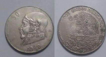 ¿Cuál es el error de acuñación por el que piden 99 mil pesos por esta moneda de 1 peso?