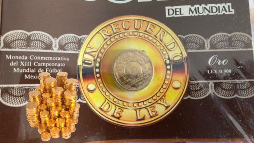 Moneda de ORO del Mundial de 1986 se vende por 15 mil pesos | Características