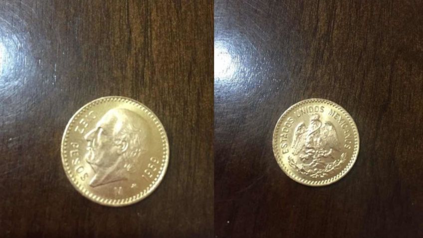 Moneda de ORO de 10 pesos se vende hasta por 16 mil pesos en internet | Características