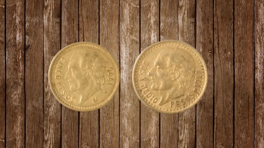 Dos monedas de oro mexicanas se venden por medio millón de pesos | Características