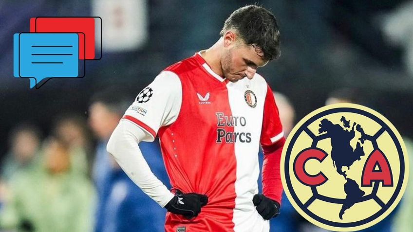 Jugador del América le envió un polémico mensaje a Santi Giménez tras ser eliminado de la Champions League