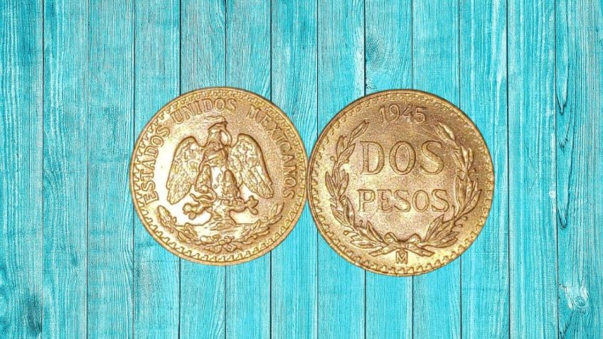 Moneda mexicana de oro de 1945 se vende en internet por más de 3 mil pesos | Características