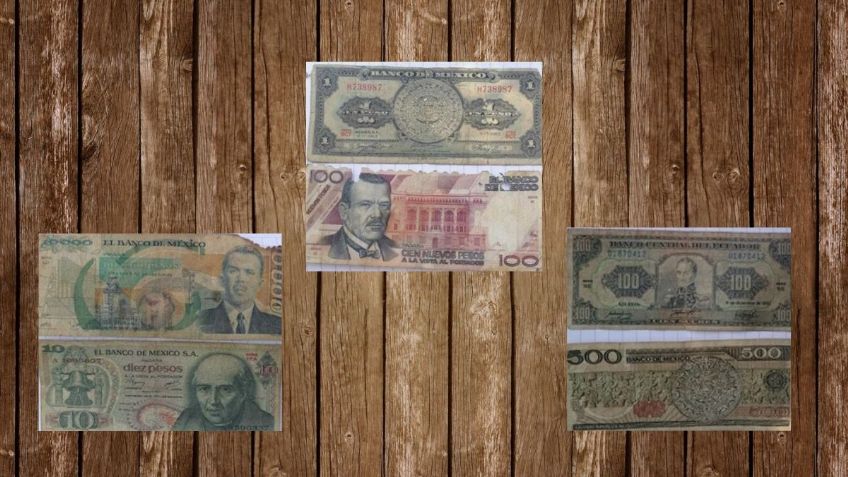 Colección de 9 billetes antiguos se vende por un millón de pesos | Características