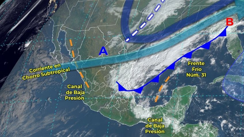 Frente frío 31: los estados afectados por LLUVIAS y HELADAS hoy sábado 11 de febrero