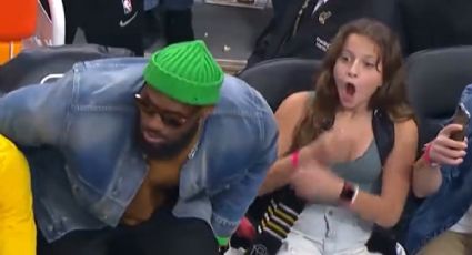 VIDEO VIRAL: aficionada enloquece cuando LeBron James se sienta a su lado