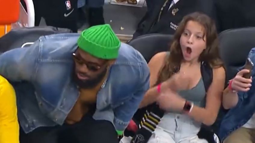 VIDEO VIRAL: aficionada enloquece cuando LeBron James se sienta a su lado