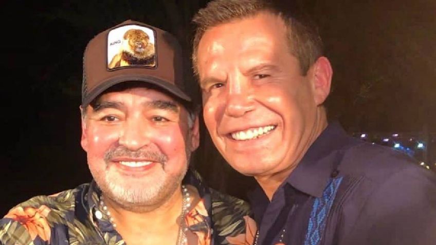 Máquina del tiempo | El día que Diego Maradona conoció a Julio César Chávez (VIDEO)