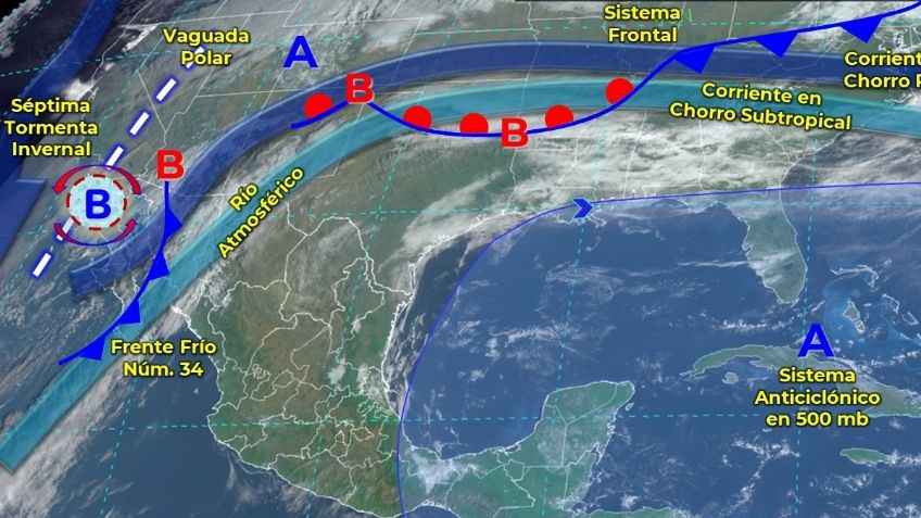 ¿A qué estados se desplaza la séptima tormenta invernal?