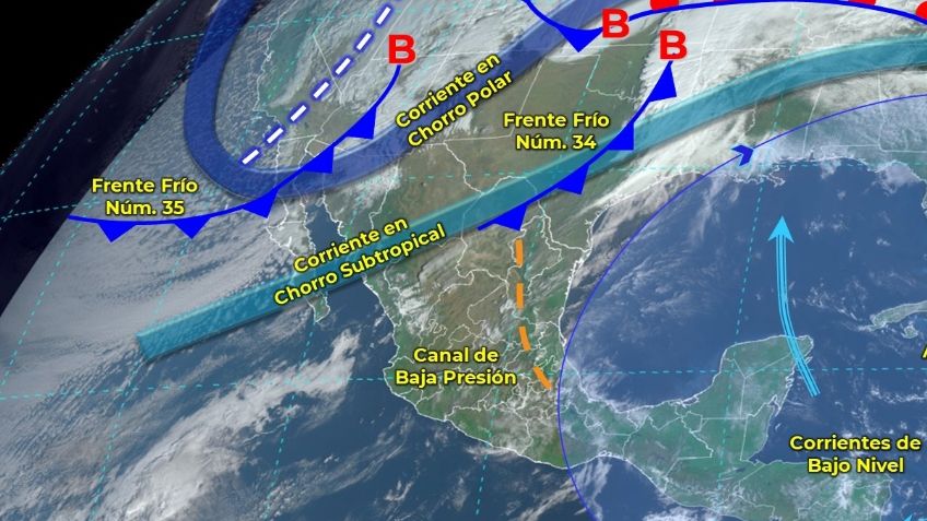 Frente frío 35: estados con LLUVIAS y HELADAS hoy viernes 24 de febrero