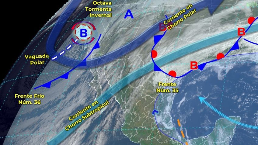 Frente Frío 36: ¿Qué estados tendrán REMOLINOS hoy domingo 26 de febrero?