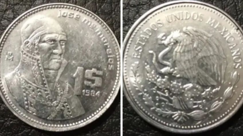 Ofrecen 300 mil pesos por esta moneda de 1 peso con la imagen de Morelos