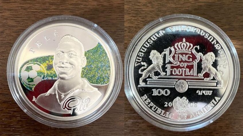 Numismática: ¿Cómo reconocer la bella moneda de Pelé por la que dan casi 5,000 pesos?