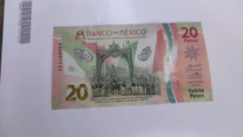 ¿Cuál es el billete de 20 pesos por el que piden 550 mil? Características