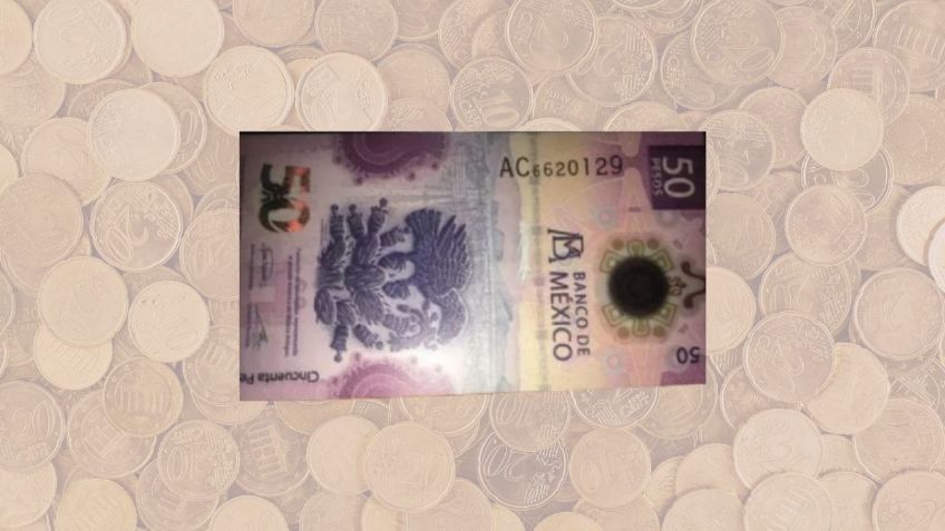 Piden 500,000 pesos por este billete de 50 pesos en internet; ¿cómo reconocerlo?