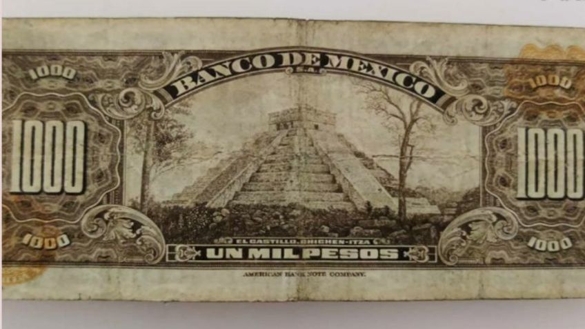 ¿Qué características tiene el raro billete de Chichen Itzá que vale más de medio millón de pesos?