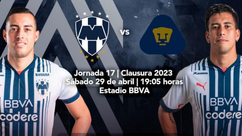 Link para ver EN VIVO por internet Monterrey vs Pumas | Jornada 17 de la Liga MX