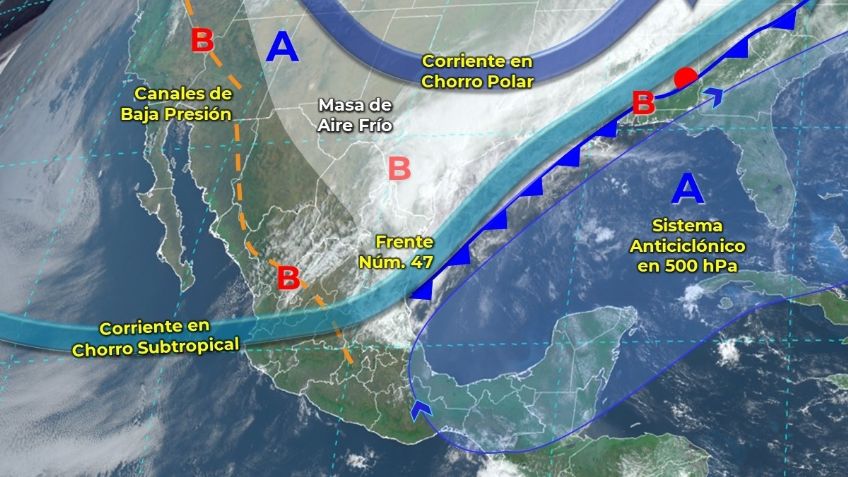 Frente frío 47: ¿cuáles son los estados con lluvias este 8 y 9 de abril?