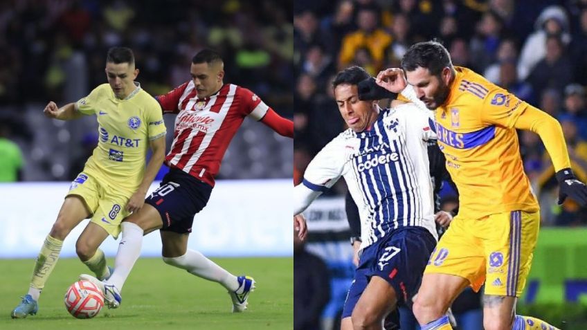 Pronóstico para las semifinales de ida, Clausura 2023 | Chivas vs América y Tigres vs Rayados