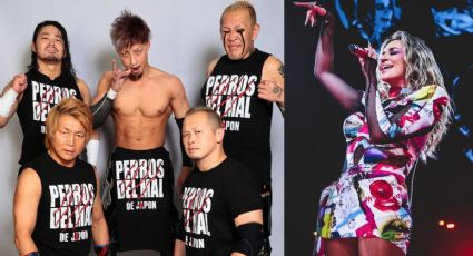 VIDEO: Luchadores japoneses hacen espectacular entrada con CANCIÓN de María José