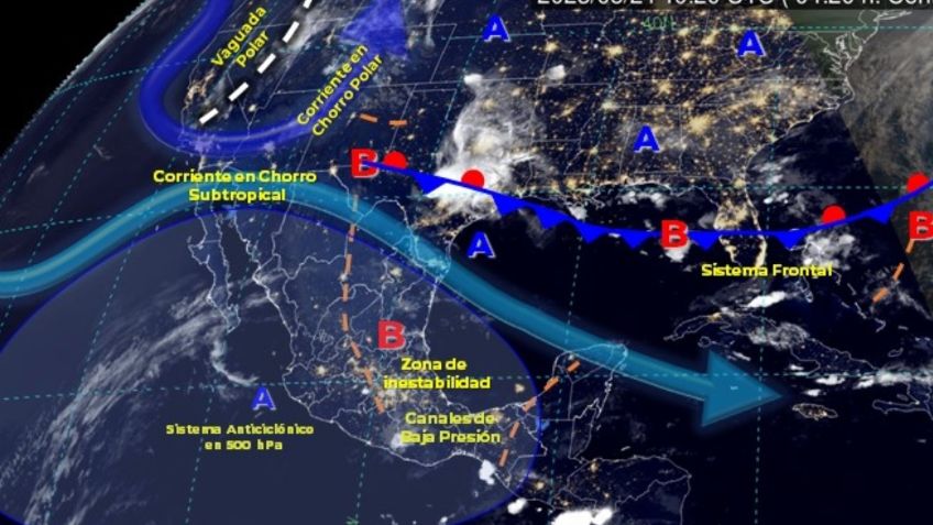 Frente frío fuera de temporada afecta estos estados con LLUVIAS y GRANIZO el 25 y 26 de mayo