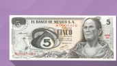 Revisa el billete antiguo de 5 pesos por el que puedes conseguir hasta 20,000 pesos (FOTOS)