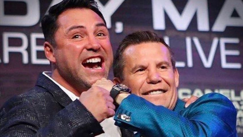 ¡Rivales y amigos! Así fue el reencuentro de Julio César Chávez y Óscar de la Hoya (VIDEO)