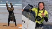 Nació sin piernas, venció a la adversidad y es una de las mejores surfeadoras del mundo | VIDEO