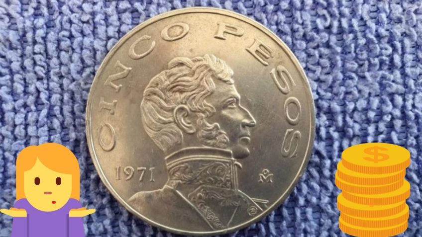 Características de la moneda de 5 pesos por la que exigen 9 mil pesos en internet