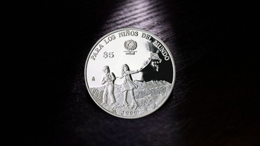 Conoce la moneda mexicana de plata que conmemora al UNICEF y se vende por 7,500 pesos