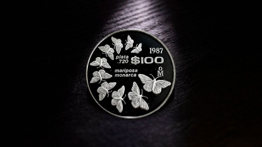 ¿Cómo es la moneda de plata con una mariposa monarca que vale hasta 3 mil pesos?